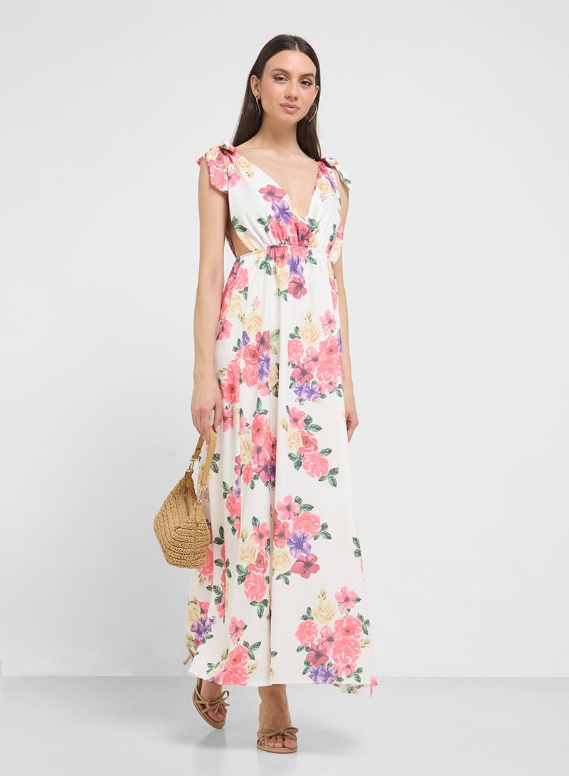 ايلا فستان بطبعة زهور - Image 3