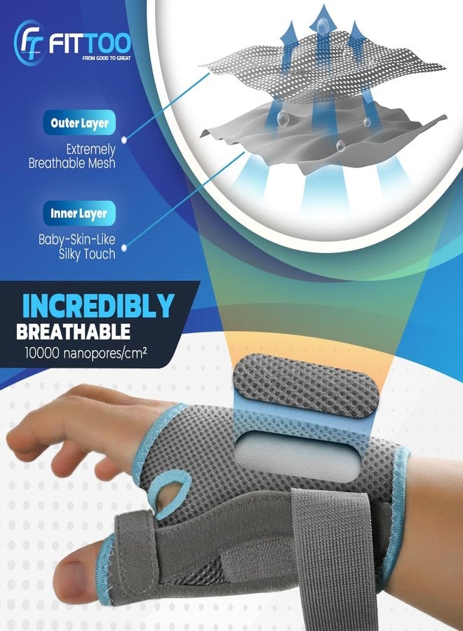 FITTOO Thumb & Wrist Brace for Men and Women -CMC Thumb Brace Spica Splint for Pain Relief, Tendonitis - Image 3