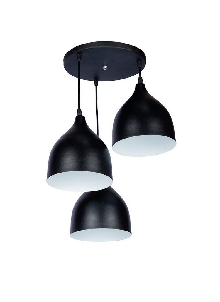 Generic Black Metal Chandelier-80×50 Cm  - Image 1