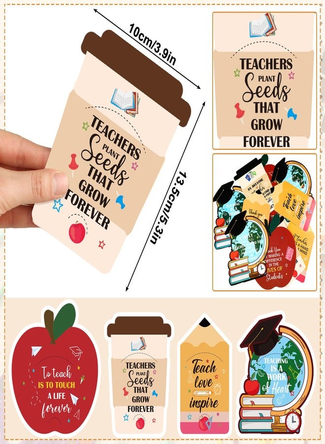 ReliThick 24 Pack Teacher Appreciation Gift Card Holders Bulk Graduation Gift Card Holders Best Teacher Ever End of The Year Appreciation Gifts for Graduation Party - Image 2