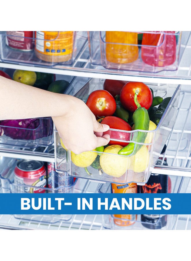 Utopia Home - Fridge Organizer Bins - Set of 8 Refrigerator Organizing Bins - Pantry Organizers and Storage - Stackable Clear Storage Bins For Home & Kitchen Pantry Organization and Storage - Image 4