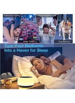 LENND Sound Machine with Night Light.White Noise Machine for Sleeping Adults.White Noise Maker for Bedroom Home  - Image 3