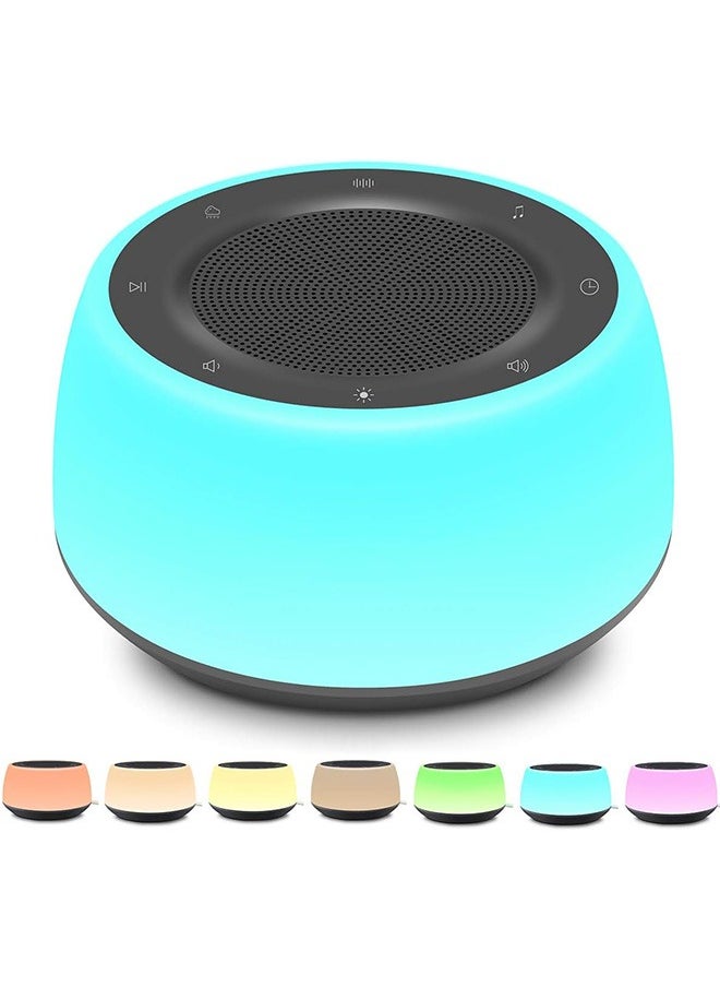 LENND Sound Machine with Night Light.White Noise Machine for Sleeping Adults.White Noise Maker for Bedroom Home  - Image 1