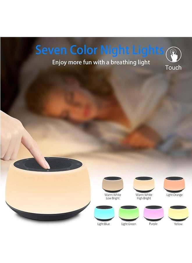 LENND Sound Machine with Night Light.White Noise Machine for Sleeping Adults.White Noise Maker for Bedroom Home  - Image 4