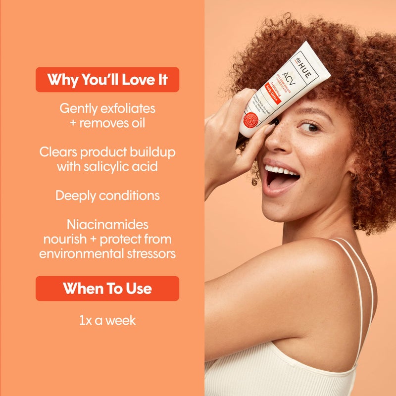 dpHUE ACV Exfoliating Scalp Detox - 4 oz - Helps Reduce Shedding & Promote Healthy Hair Growth - With Salicylic Acid & Niacinamide - No Added Fragrance - Vegan & Color Safe - Image 3