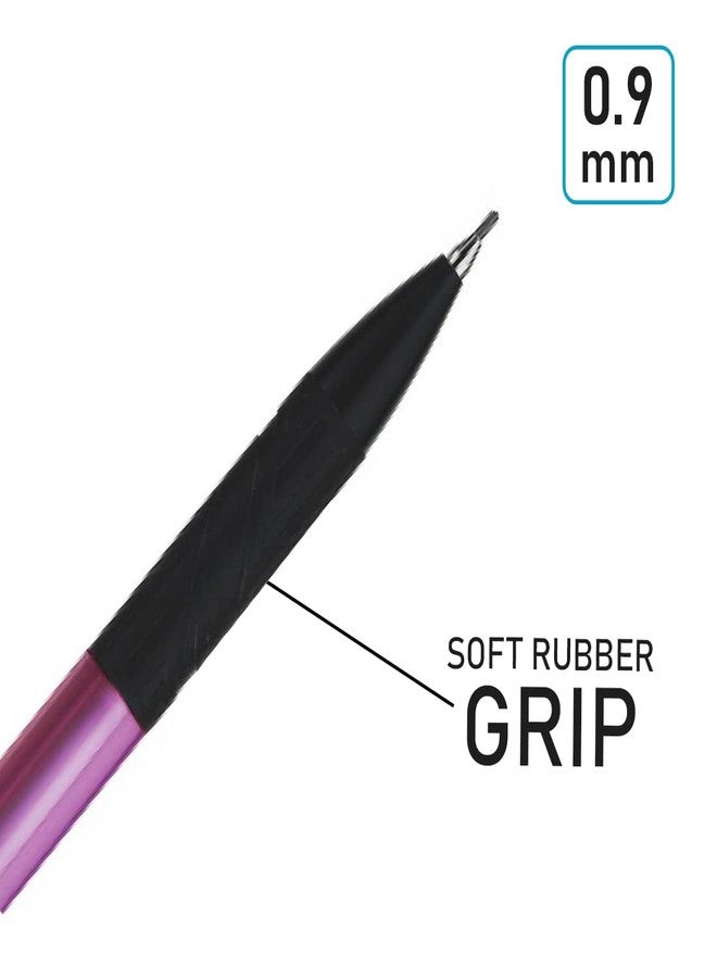 FLAIR Clixx Bold 0.9 mm Mechanical Pencil Pouch Pack | Triangular Barrel for Relaxed Drawing | Light Weight with Comfortable Grip | Pack of 10 - Image 3