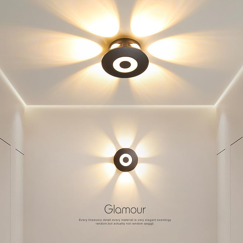 CITRA 10W LED Black 6Way Waterproof Outdoor Wall Lamp Up Down Light Warm White - Image 4