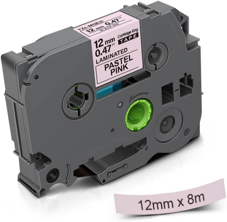 TZe MQE31 12mm Label Tape Compatible with PT Label Maker TZe TZe231 TZe MQP35 TZe MQ531 TZe MQF31 Models - Image 2