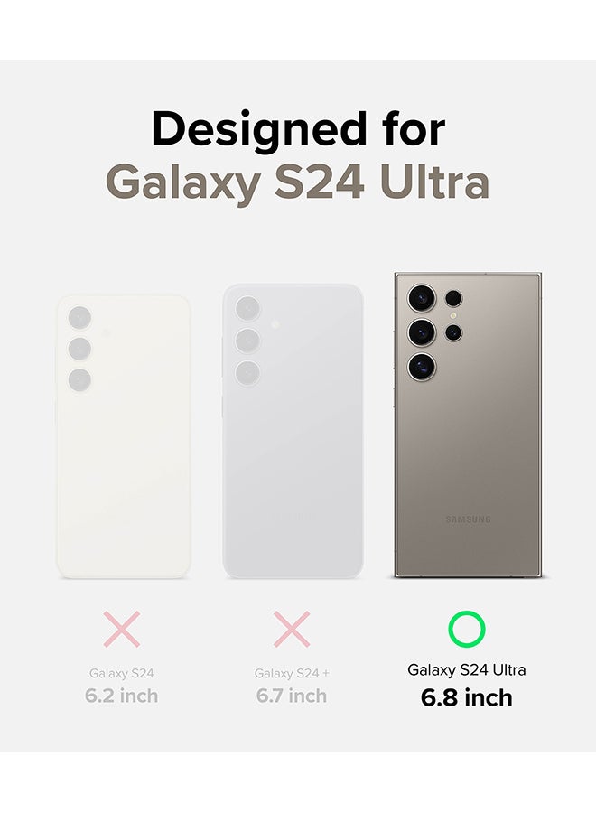رينجك جراب Fusion-X متوافق مع هاتف Samsung Galaxy S24 Ultra 5G 2024، غطاء خلفي صلب شفاف مقاوم للصدمات وغطاء هاتف واقٍ - Image 2