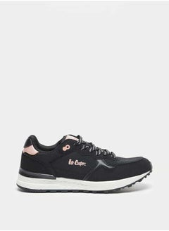 Lee Cooper أحذية رياضية منخفضة الكاحل للنساء بطبعة شعار مع إغلاق لرباط الحذاء  - Image 3
