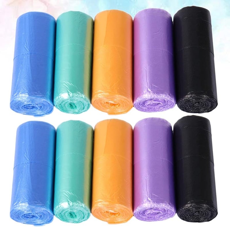 أكياس القمامة السميكة عند نقطة الكسر 200 قطعة ألوان متنوعة بفوهة مسطحة لأكياس النفايات - Image 3