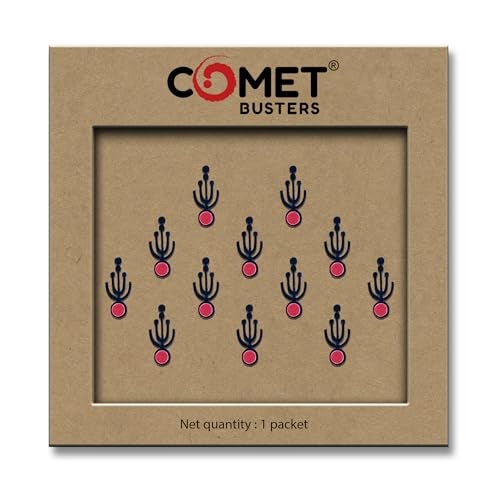 Comet Busters Traditional Maroon and Black Bindi (BV899) - Image 5
