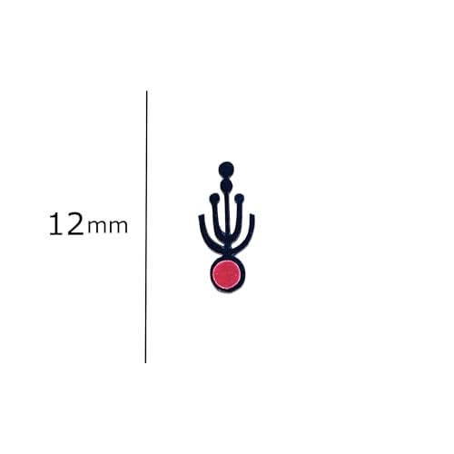 Comet Busters Traditional Maroon and Black Bindi (BV899) - Image 3