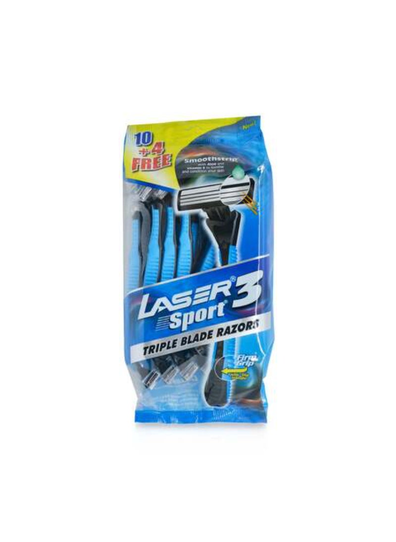 Laser Sport 3 Disposable Razor Blue 14 Razors - pzsku/Z842C3502FA1362B7C42CZ/45/_/1710410298/f31f8187-05bb-4478-a2b7-2c8f1e9f9546