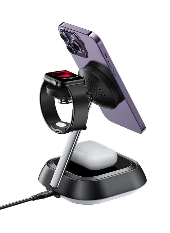 ACEFAST Desktop 3-in-1 Magnetic Wireless Charging Holder 20.5W - E16 - Image 4