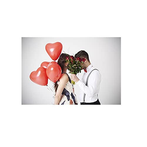Krisah Wedding Venue, Engagement, Hearts Foil with Kissing Couple Balloon Pack of 2 - Image 5
