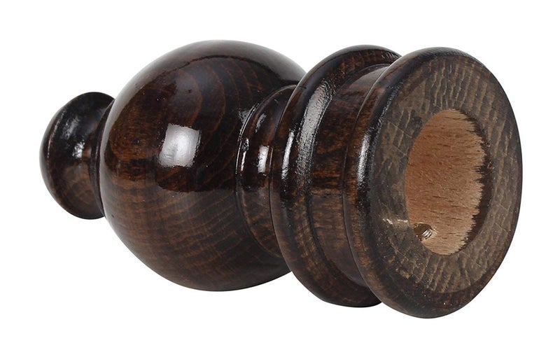 UNIQUELLA UNIQUELLA Pack of 4 Piece Rosewood Wood Curtain Brackets Drapery Sconce Wooden Corbel Bracket Drapery Scarf Swags Wall Dcor Mahogany 2 Pcs Wooden Bracket 2 Piece Steel Support - Image 2