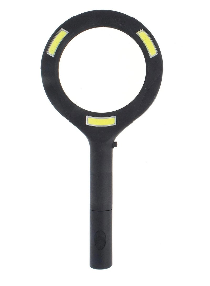 عدسة مكبرة 3X طاقة ، عدسة مكبرة محمولة مع ضوء LED COB فائق التوهج - Image 1