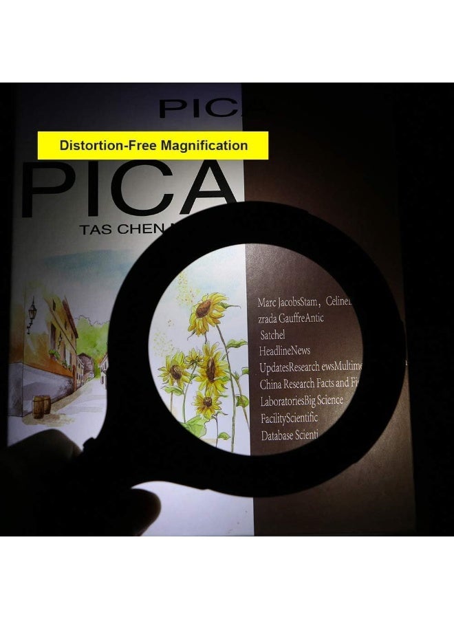 عدسة مكبرة 3X طاقة ، عدسة مكبرة محمولة مع ضوء LED COB فائق التوهج - Image 3