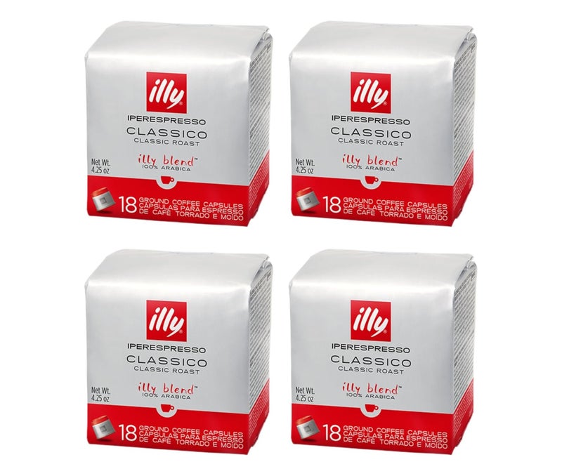 illy Iperespresso Classico Coffee Capsules – 100% Arabica, Single-Serve Pods – Pack of 4 - Image 1