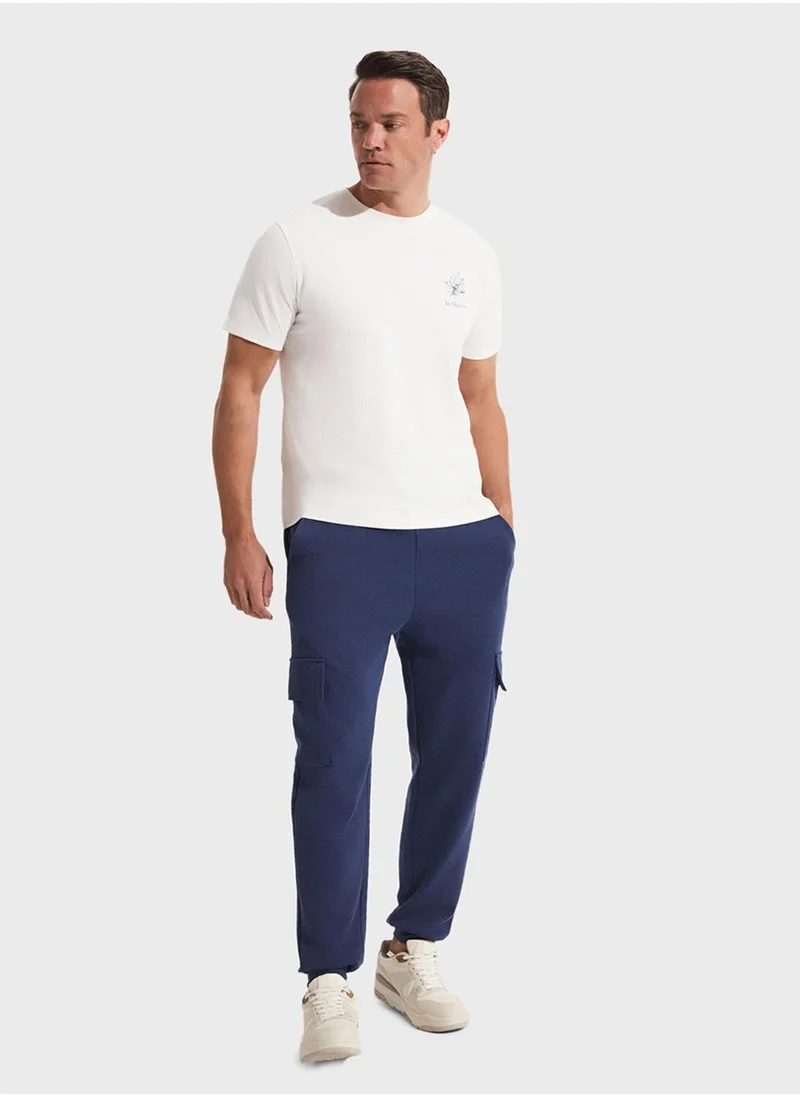 جون Printed Crew Neck T-Shirt