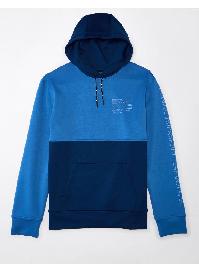 American Eagle AE 24/7 Good Vibes Colorblock Hoodie  - Image 3