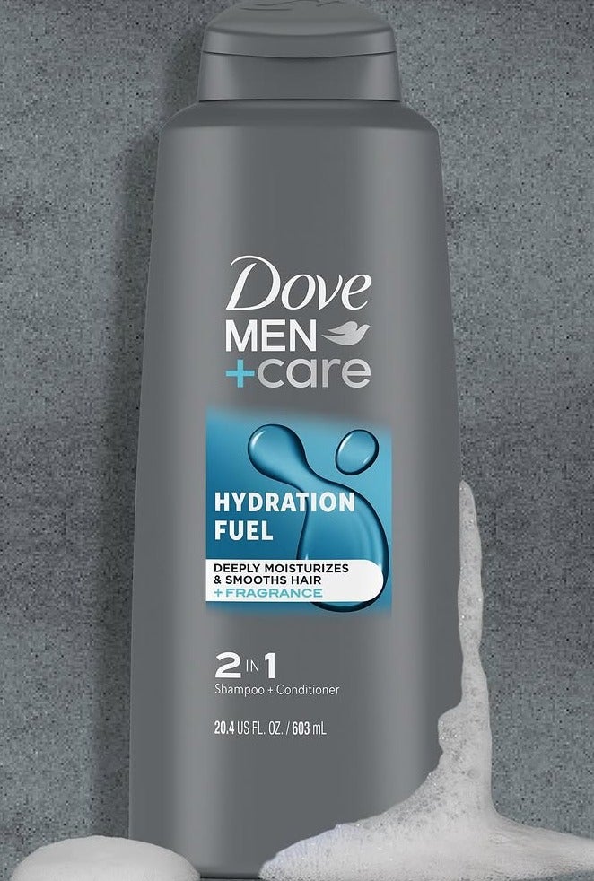 Dove Men+Care Hydration Fuel 2 in 1 Shampoo & Conditioner 603ML - Image 1
