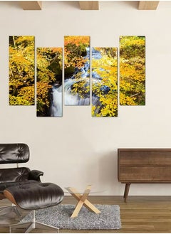 Wall painting - landscape - 724 - divided into five graduated pieces - 2