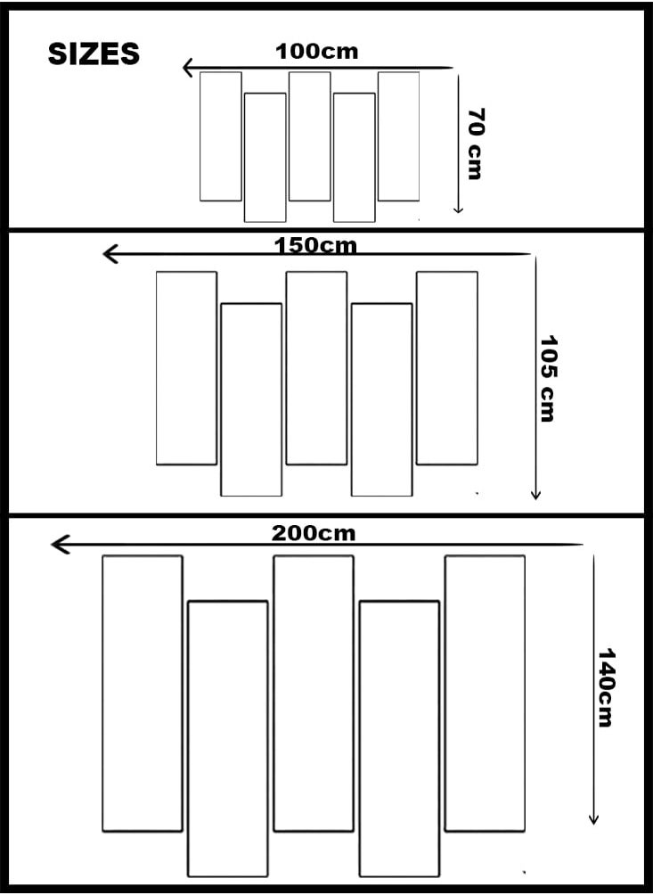 Generic - Wall painting - landscape - 724 - divided into five graduated pieces - 2 - Image 1