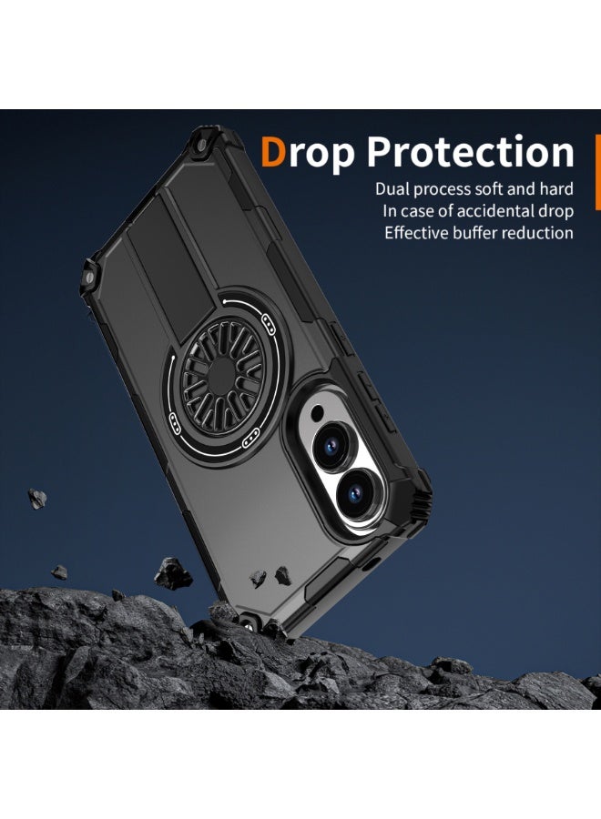 عام غطاء مغناطيسي لجالكسي إس25 إيدج - بحامل مدمج 【متوافق مع ماج سيف】، غطاء واقي مقاوم للصدمات. - Image 4