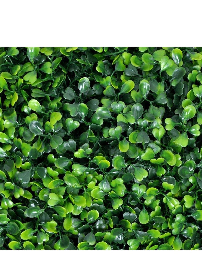 LINGWEI 10pcs Artificial Plastic Wall Grass Green Landscaping Square Lawn Eucalyptus Leaves Turf Wall Grass For Home Indoor Outdoor Villa Garden Decoration  - Image 5