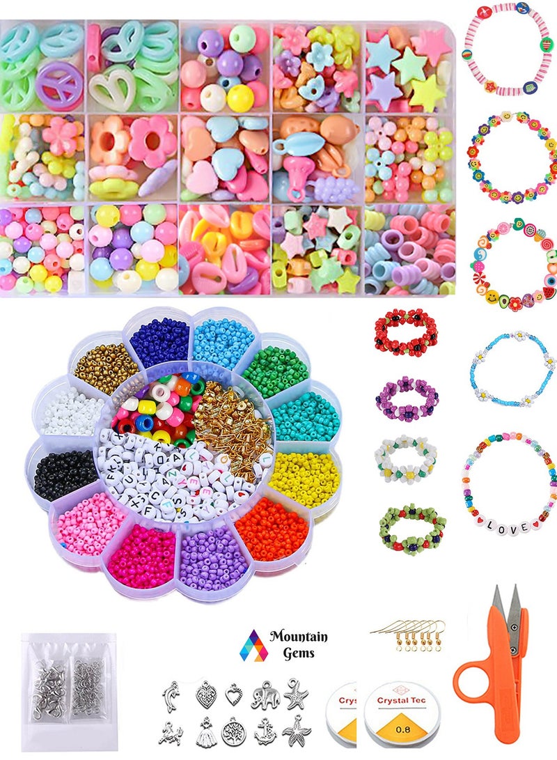 ماونتين جيمس خرز صغير للحرف اليدوية مجموعة متنوعة مع صندوق منظم - Image 1