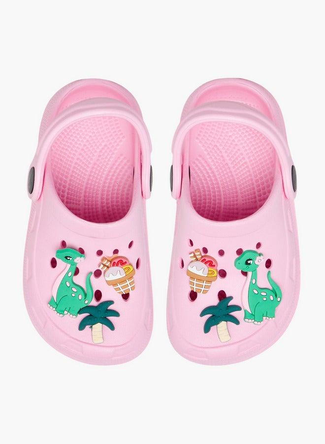 Flora Bella By Shoexpress Dinosaur Accent Clogs with Backstrap - Image 3