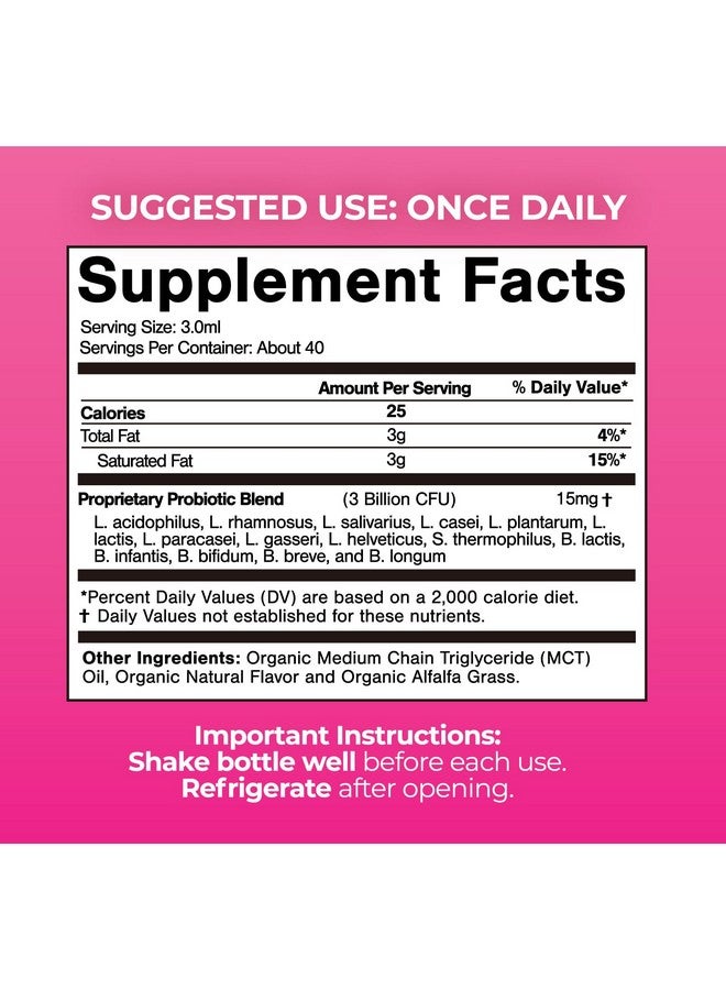 تروبيكال أويسيز بروبيوتيك سائل عضوي من وزارة الزراعة الأمريكية للنساء من تروبيكال أواسيس | دعم الهضم وصحة الأمعاء | فيتامينات سائلة للنساء | امتصاص 98% | نباتي، غير معدل وراثيًا | 40 حصة - Image 2