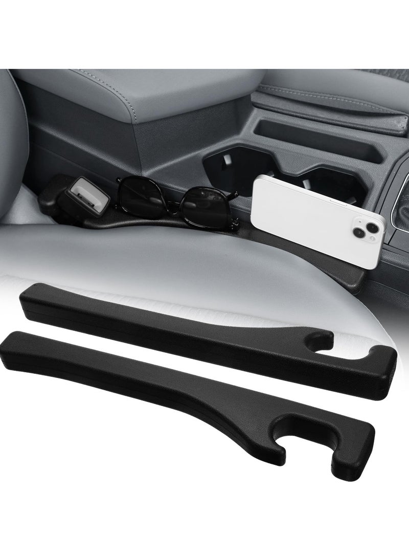SYOSI Universal Car Seat Gap Filler, 2Pcs Black Seat Gap Blocker Organizer to Prevent Items from Dropping, Fits Car, SUV, Truck Accessories, Fill the Gap Between Seat and Console - Image 1