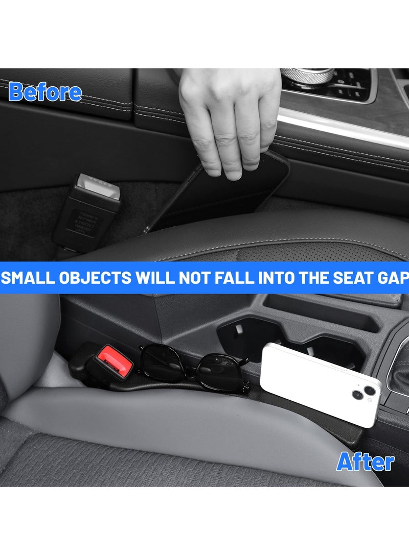 SYOSI Universal Car Seat Gap Filler, 2Pcs Black Seat Gap Blocker Organizer to Prevent Items from Dropping, Fits Car, SUV, Truck Accessories, Fill the Gap Between Seat and Console - Image 5