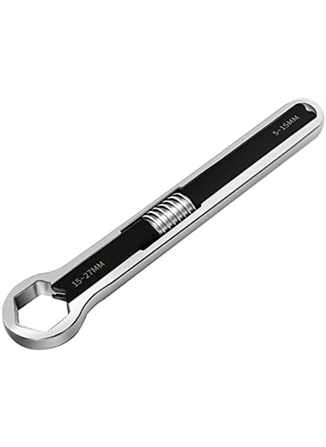 Citaaz Citaaz Double End Ring Spanner Offset Ring Spanner Double Head Universal Ratchet Wrench Carbon Steel Adjustable Multifunction Torx Wrench Bolt Nut Large  - Image 1