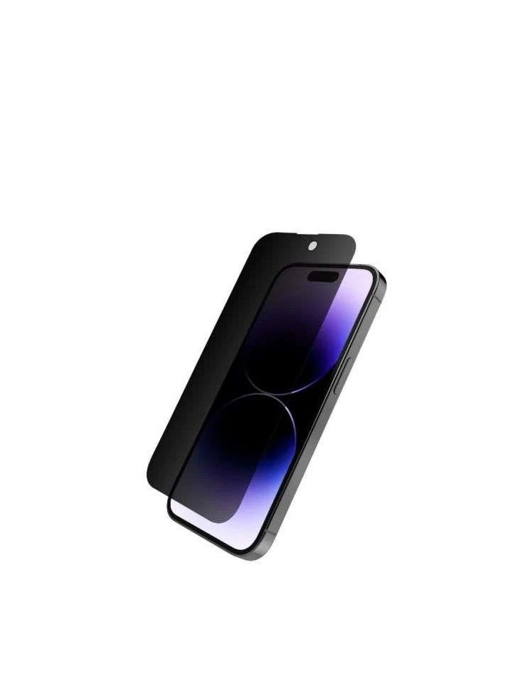 جيلاتين واقي شاشة خصوصية unipro لهاتف iPhone 15 Pro – ثلاثي الأبعاد، لاصق كامل، مضاد للتجسس، صلابة 9H، مضاد لبصمات الأصابع  - Image 1