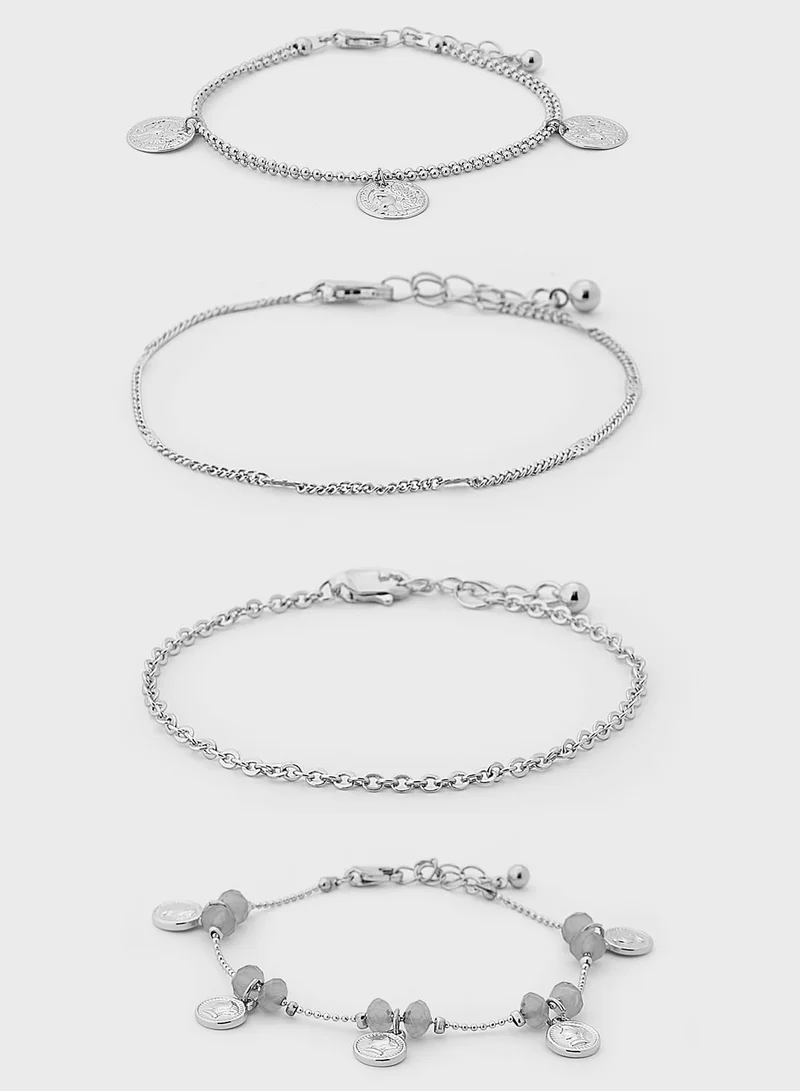PIECES Pack Of 4 Bracelets