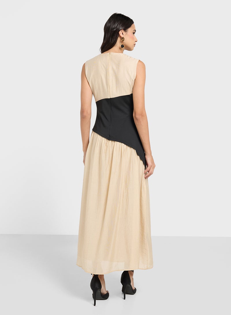 ELLA Sleeveless Colorblock Dress - Image 2