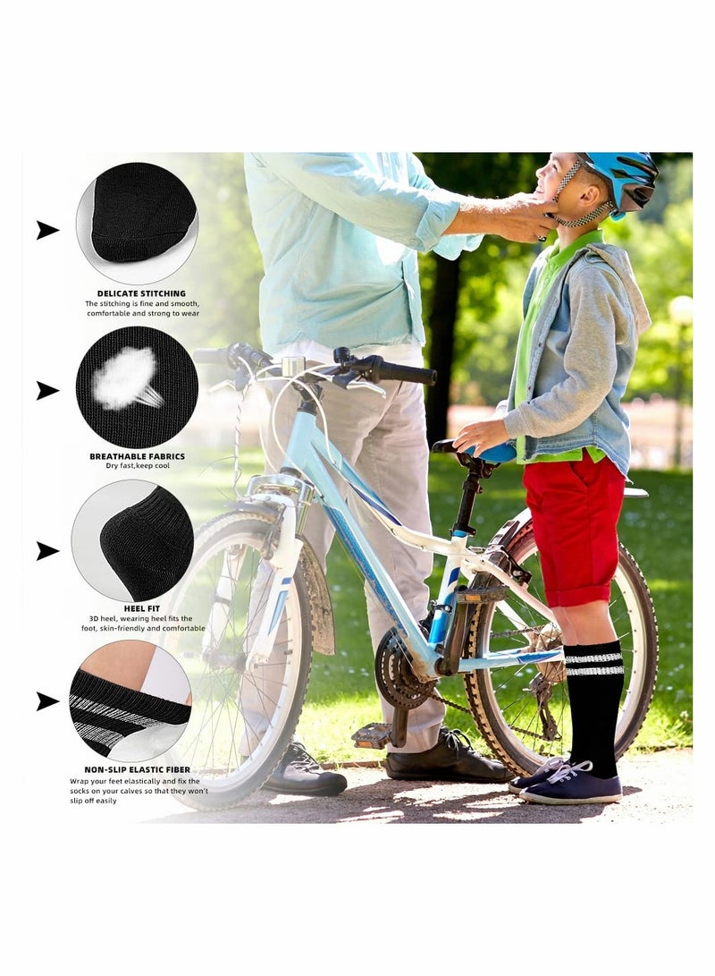 SYOSI Kids Soccer Socks 3 Pairs Long Football Knee High Athletic School Team Dance  Sports for 5 to 12 Youth Boys Girls - Image 3