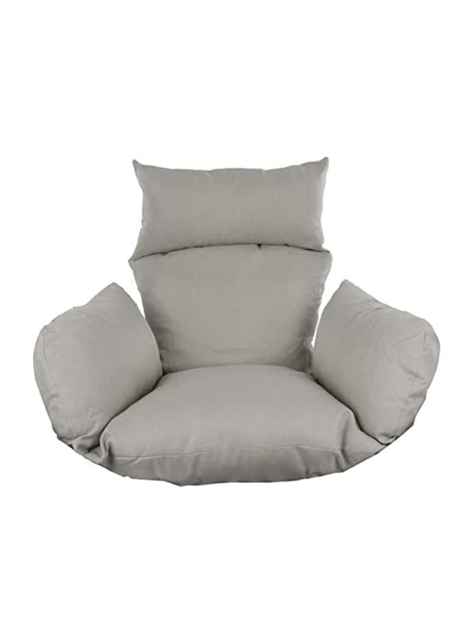 ANAND INDIA GROUPS Anand India GROUPSPolyester Designer Cushion for Hanging Outdoor Egg Basket Swing ChairGarden Swing Seat Padded Pillow Cushion Grey 