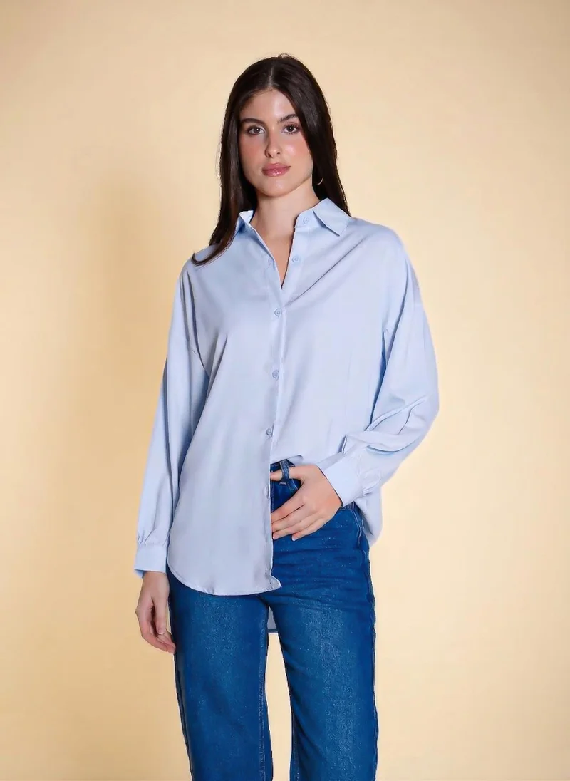 SHAPES OVERSIZED CHIFFON SHIRT