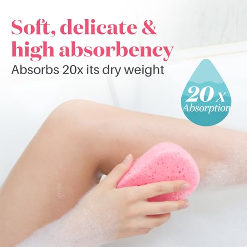 Calypso™ Relaxing Moment PO'2 100% Natural Cellulose Bathing Sponge Hypoallergenic & dermatologically Tested sea sponge - Image 3
