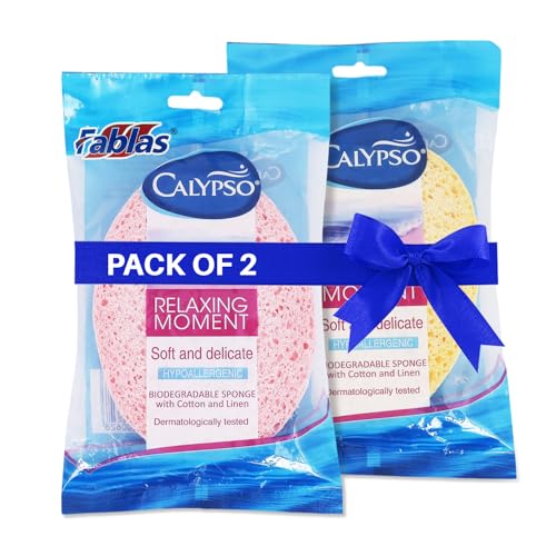 Calypso™ Relaxing Moment PO'2 100% Natural Cellulose Bathing Sponge Hypoallergenic & dermatologically Tested sea sponge - Image 1