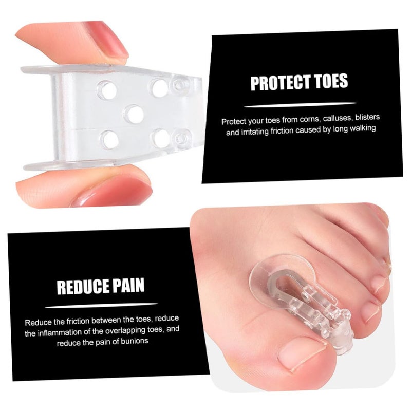 SECFOU 3pairs Toe Separators Comfortable Bunion Correctors for Men and Women Foot Alignment and Relief Tools for Overlapping Toes and Hallux - Image 5