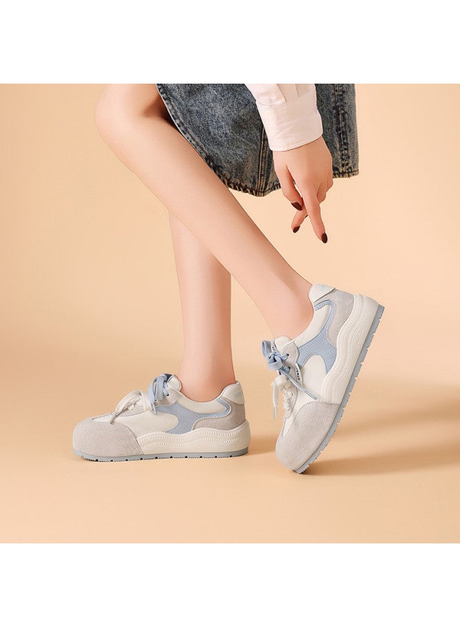 St&Sat Saturday Thick-soled Training Shoes Women's 2025 Winter New Arrival Sneakers Retro Casual Shoes - Image 4
