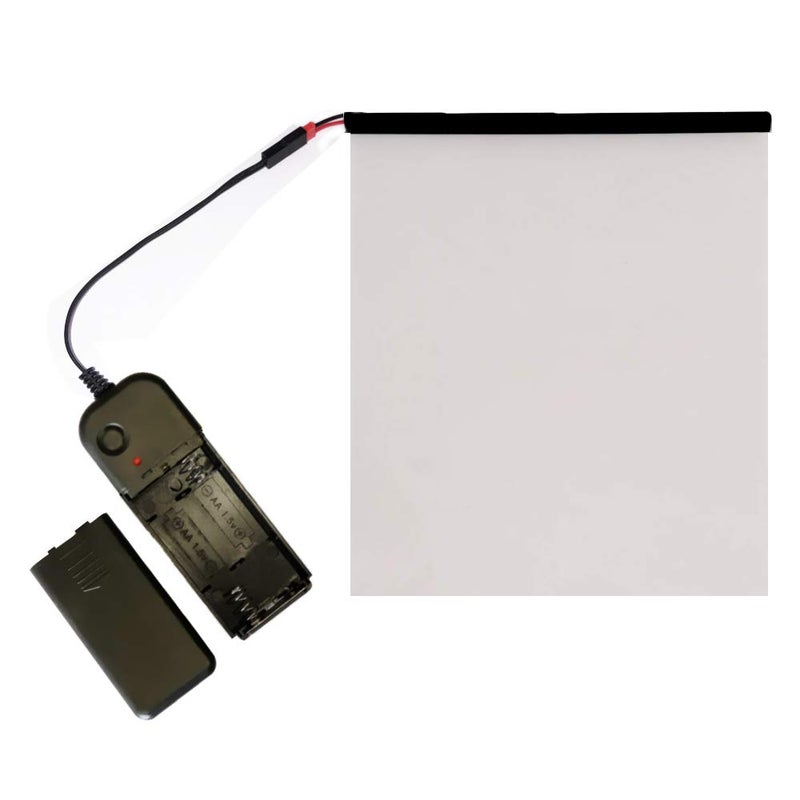 MEGICOLIM Switchable Adhesive Smart Film PDLC Electronic Smart Tint Glass Sticker for Home Office Window, 6Inch x 8.2Inch - Image 1