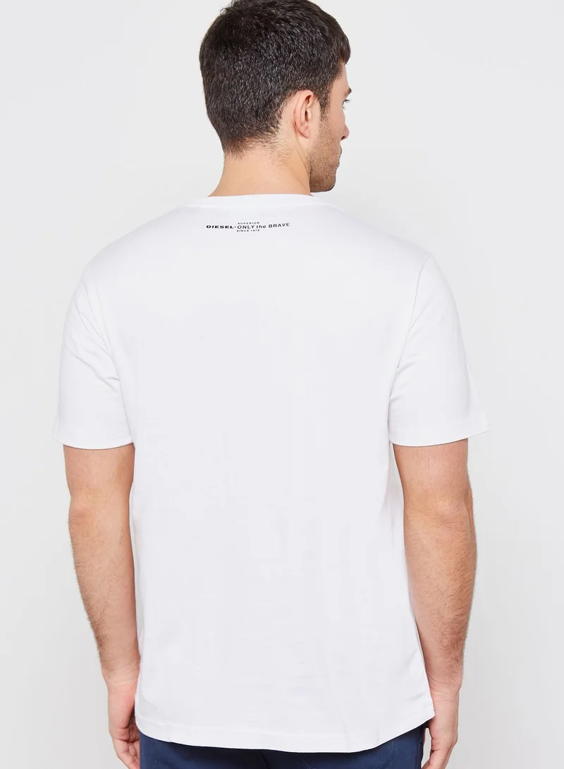 DIESEL Braves not Dead T-Shirt