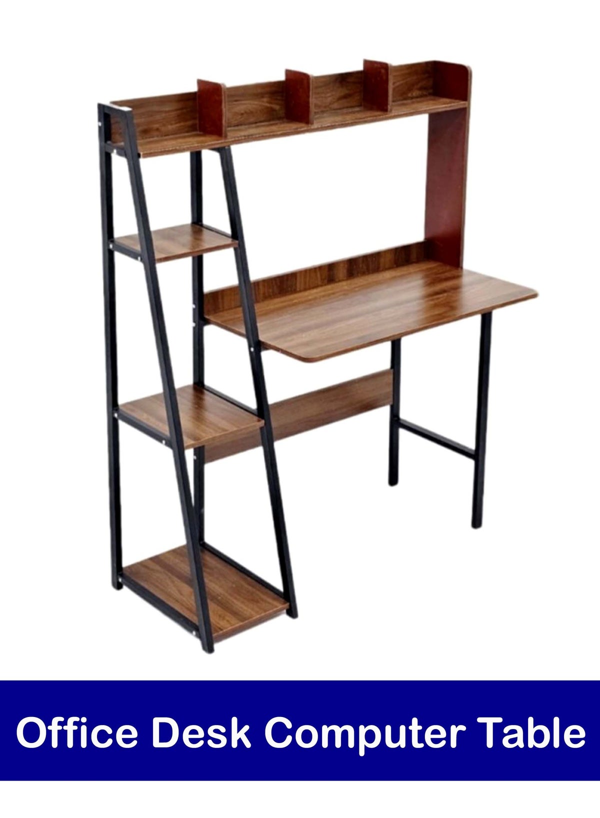 Living Office Desk Computer Table With Shelves Or Study Table 120*50 ...